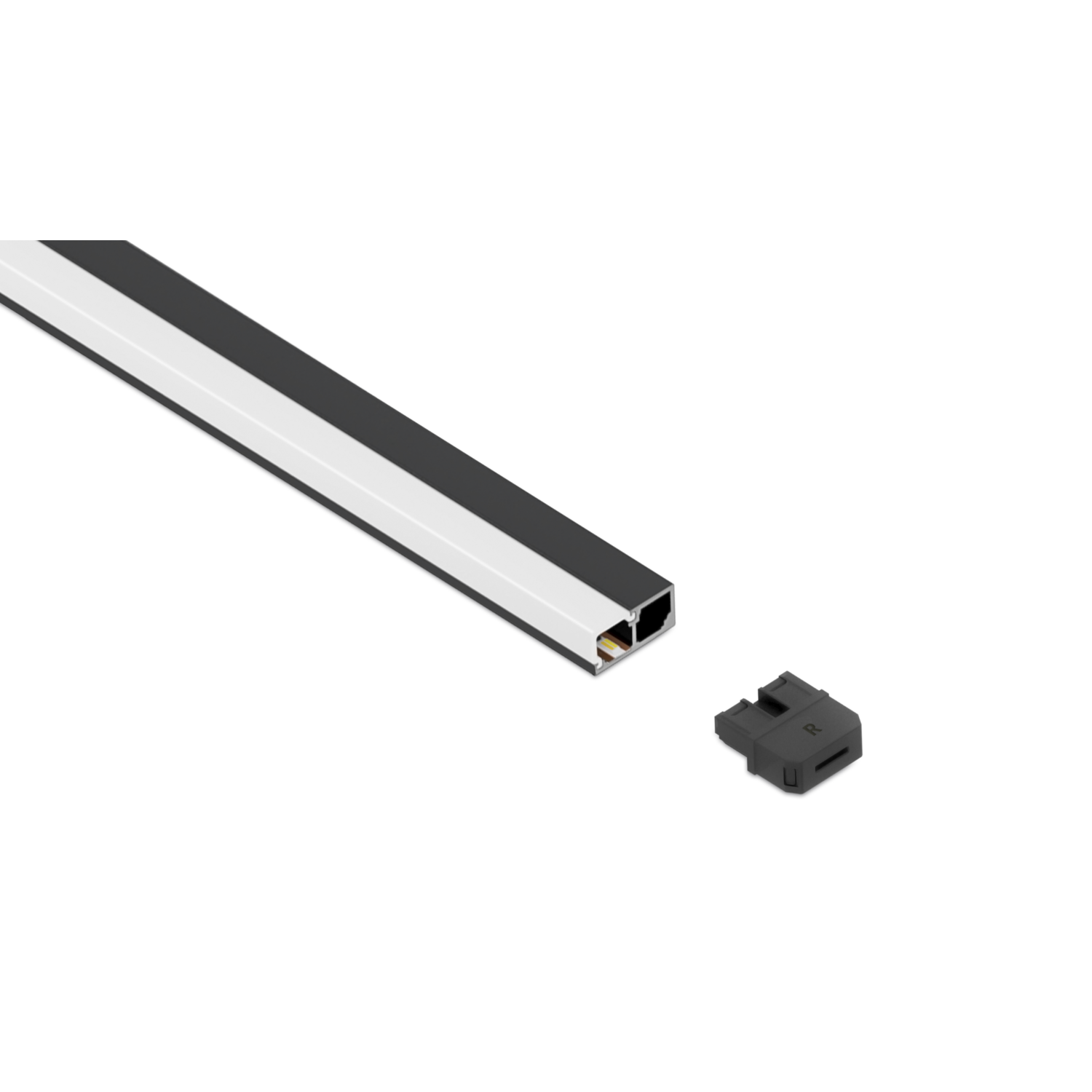 Moove5 ledprofiel 3m WDC 24V 10W/M zwart